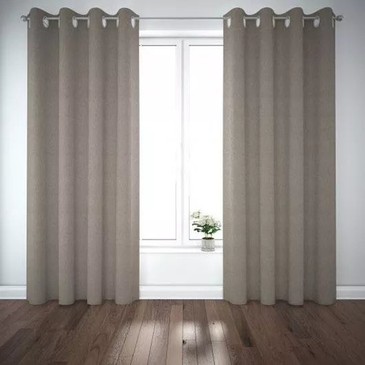 Κουρτίνα Living Project με Τρουκς Sakura Καφέ 400x270cm