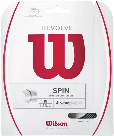 Χορδή Τένις Wilson String Revolve Μαύρο 15m, Φ1.35mm