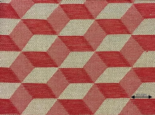 Κουρτίνα Sarlas με Τρέσα Κόκκινο 140x270cm