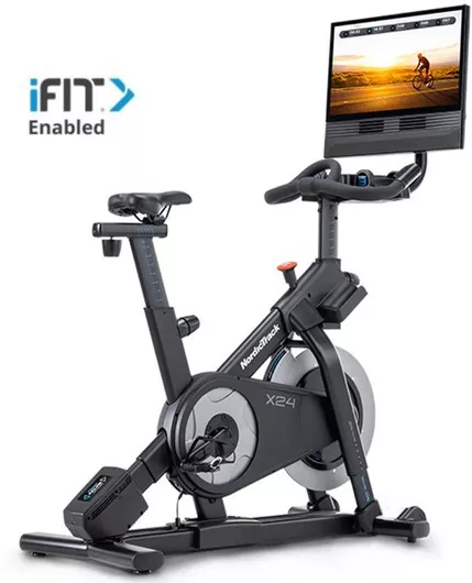 Ποδήλατο Γυμναστικής NordicTrack X24 04-470-067 Όρθιο Μαγνητικό με Ροδάκια