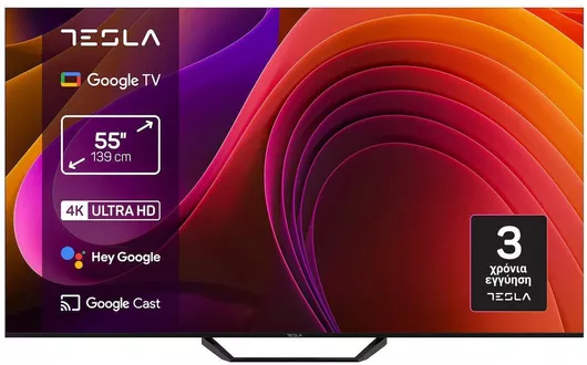 Τηλεόραση Tesla Smart 55" 4K UHD LED Series 6 HDR 2025 55E655BUS