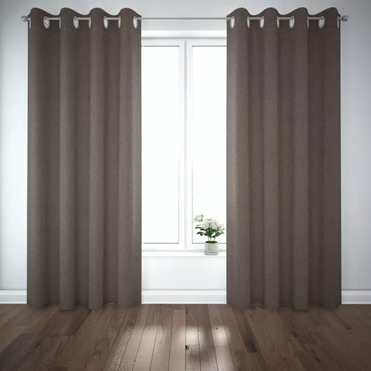 Κουρτίνα Living Project με Τρουκς Atlas Καφέ 400x270cm