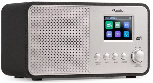 Ραδιόφωνο Audizio Avio Επιτραπέζιο Ρεύματος DAB+ με Bluetooth & USB Ασημί