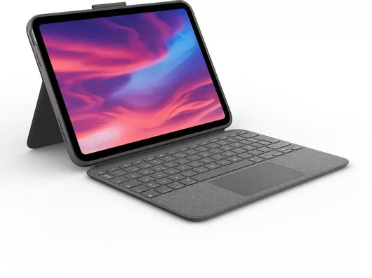 Logitech Combo Touch Flip Cover με Πληκτρολόγιο στα Ισπανικά Γκρι