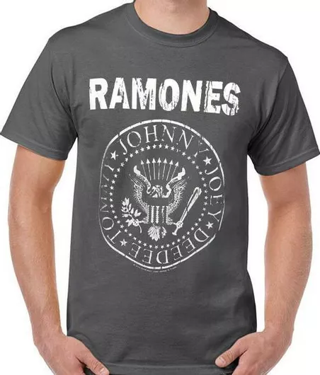 Pegasus Ramones Seal Distressed T-shirt Γκρι