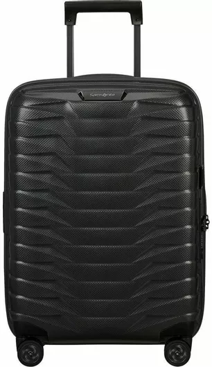 Samsonite Proxis Βαλίτσα Ταξιδίου Καμπίνας Σκληρή Γκρι με 4 Ρόδες Ύψους 55cm γκρι