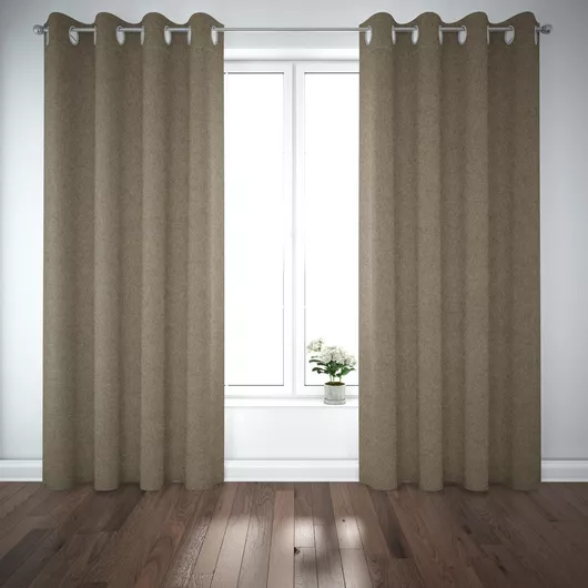 Κουρτίνα Living Project με Τρουκς Atlas Καφέ 400x270cm