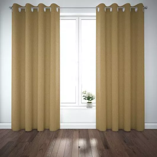 Κουρτίνα Living Project με Τρουκς Efes Κίτρινο 300x270cm