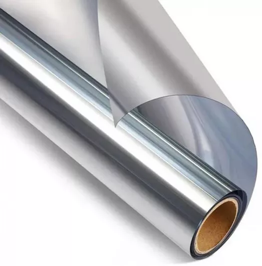 Αυτοκόλλητη Μεμβράνη Τζαμιού Ασημί Ρολό 100x200cm