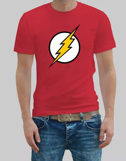 TKT The Flash Logo T-shirt Κόκκινο