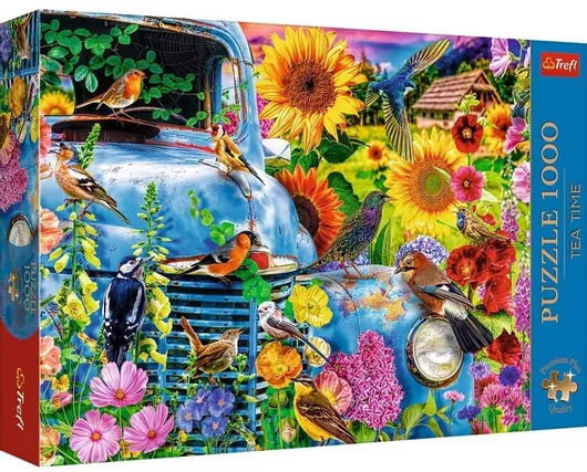 Puzzle Trefl 1000 Premium Plus Tea Ταξιδι Στο Χρονο Καραβανι