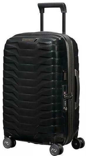Samsonite Proxis Spinner Βαλίτσα Ταξιδίου Καμπίνας Σκληρή Μαύρο με 4 Ρόδες Ύψους 55εκ μαύρο