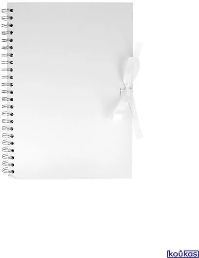 Βιβλίο Ευχών Γάμου Artemio 21x29.7cm ΧΩΡΙΣ ΓΡΑΜΜΕΣ ΜΕ 40 ΛΕΥΚΑ ΦΥΛΛΑ Λευκό