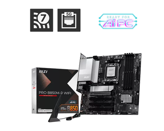 MSI Pro B850M-P Wifi Micro ATX Motherboard με AMD AM5 Socket