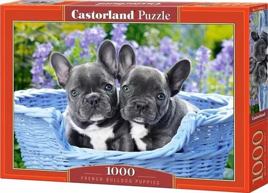 Puzzle French Bulldog Puppies 2D 1000 Κομμάτια