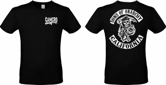 Sons of Anarchy Samcro Black T-Shirt