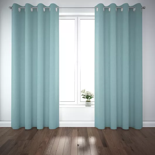 Κουρτίνα Living Project με Τρουκς Atlas Γαλάζιο 300x270cm