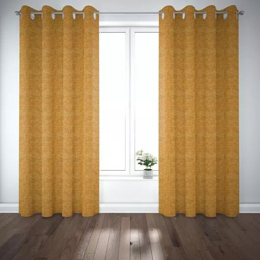 Κουρτίνα Living Project με Τρουκς Aspendos Κίτρινο 200x270cm