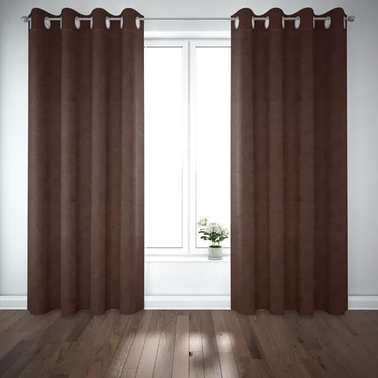 Κουρτίνα Living Project με Τρουκς Aspendos Καφέ 400x270cm