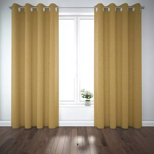 Κουρτίνα Living Project με Τρουκς Dubai Κίτρινο 400x280cm