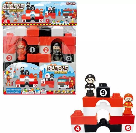 Τουβλάκι ToyMarkt για 3+ Ετών 28τμχ.