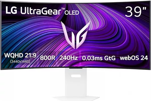 LG Ultragear Ultrawide OLED HDR Curved Monitor 39" QHD 3440x1440 240Hz με Χρόνο Απόκρισης 0.03ms GTG