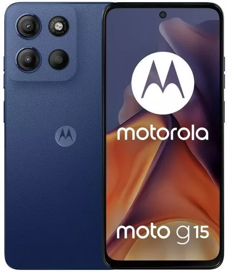 Motorola Moto G15 Dual SIM 8GB RAM, 128GB Storage - Sea Blue