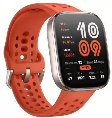 Amazfit Bip 6 46mm Αδιάβροχο Smartwatch με Παλμογράφο Κόκκινο