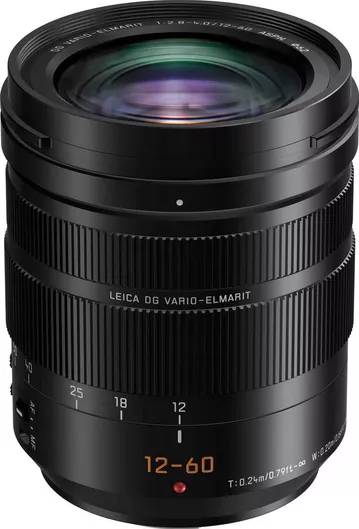 Φωτογραφικός Φακός Panasonic Crop Leica DG Vario-Elmarit 12-60mm f/2.8-4 Asph. Power OIS Standard Zoom / Tele Zoom / Wide Angle Zoom για Micro Four Thirds (MFT) Mount Μαύρος