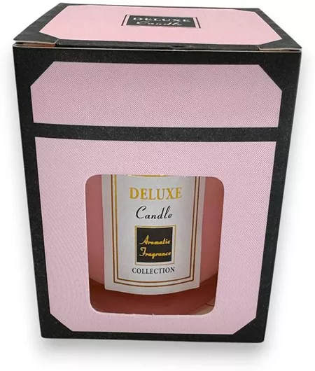 Riniotis Διακοσμητικό Κερί σε Βάζο Ροζ