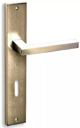 Convex 865 Πόμολο Πόρτας Ροζέτα Ζεύγος Πλάκα 72mm χρυσό ματ