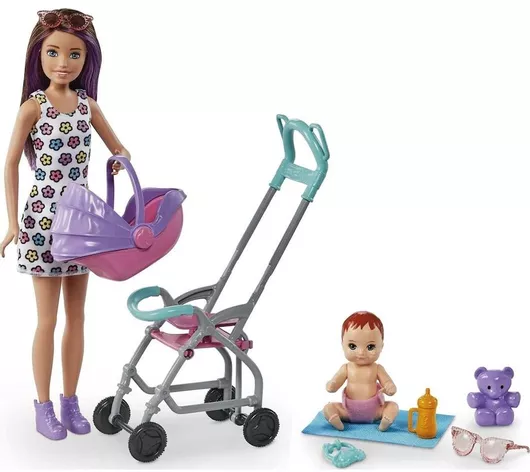Barbie Skipper Playset - Babysitter Σετ Κούκλας για 3+ Ετών, Mattel
