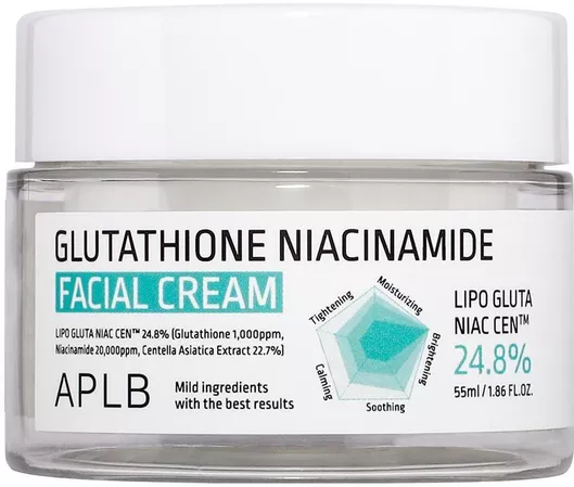 Κρέμα Προσώπου APLB Glutathione Light Ενυδατική με Νιασιναμίδη & Centella Asiatica 55ml
