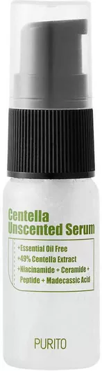 Purito Centella Unscented Καταπραϋντικό Serum Προσώπου με Centella Asiatica & Νιασιναμίδη για Θρέψη 15ml