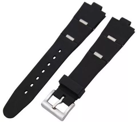 Λουράκι Ρολογιού Καουτσούκ 21mm Μαύρο