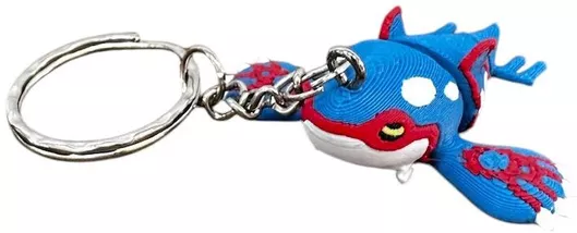 Pokémon 3D Printed Kyogre Keychain