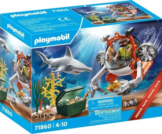 Playmobil Υποβρύχιο Κυνήγι Θησαυρού για 4-10 ετών