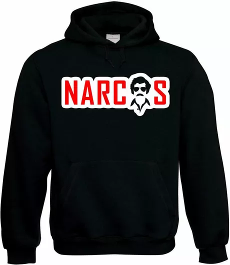 Narcos Series - Pablo Escobar Φούτερ με Κουκούλα Μαύρο