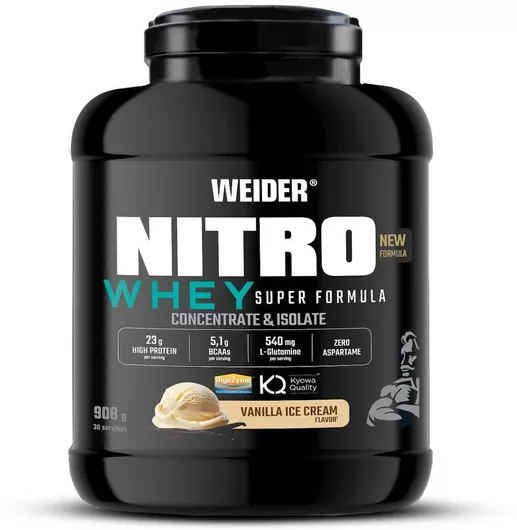 Weider Nitro Whey Πρωτεΐνη Ορού Γάλακτος με Γεύση Vanilla Ice Cream 908gr