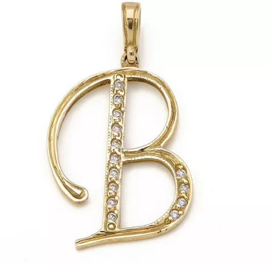 Tasoulis Jewellery Collection Charm ΜονόγραμμαΧρυσό 14Κ