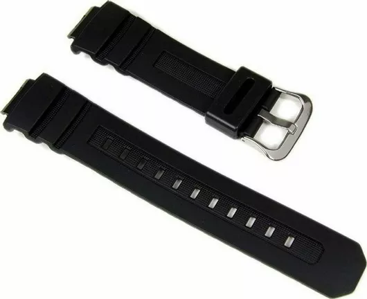 Λουράκι Ρολογιού Casio Καουτσούκ 16mm Μαύρο
