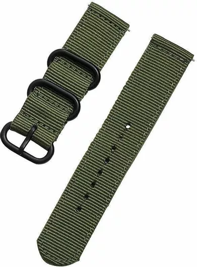 Λουράκι Ρολογιού Easy Click 0512 Υφασμάτινο Nato 18mm Χακί