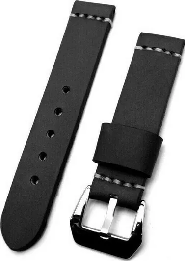 Λουράκι Ρολογιού Diloy Straps Δερμάτινο 20mm Μαύρο