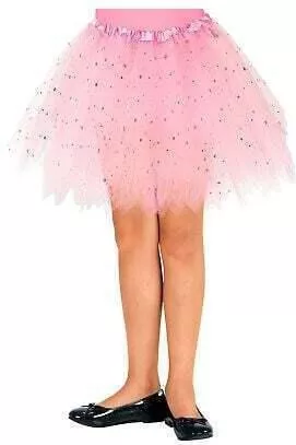 Αποκριάτικη Φούστα Αστραφτερή Ροζ