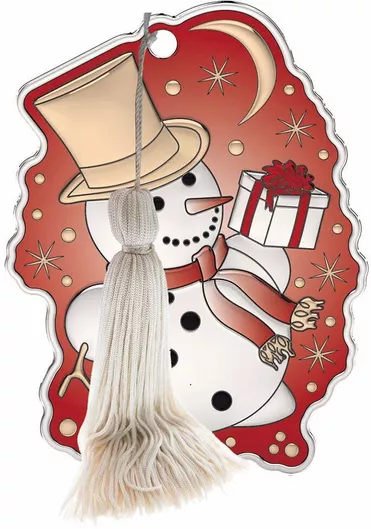 Γούρι Slevori Επιτραπέζιο από Ξύλο Κόκκινο 7.5x10cm