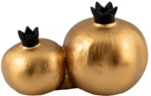 Γούρι Zen Collection Επιτραπέζιο Ρόδι από Πλαστικό Χρυσό