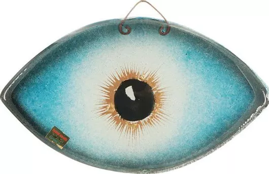 Γούρι Marhome Κρεμαστό Μάτι από Γυαλί Πράσινο 22cm