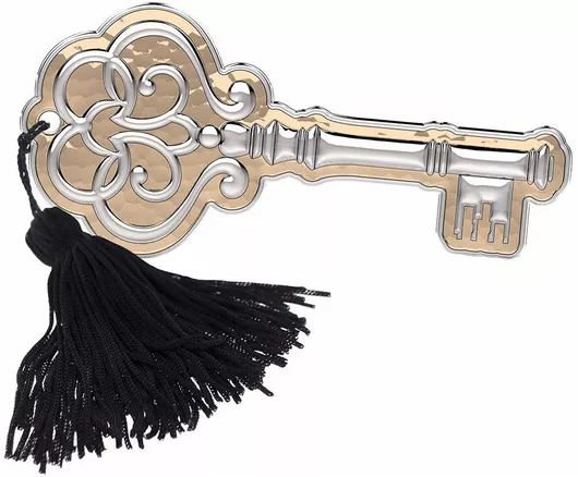 Γούρι Slevori Επιτραπέζιο Κλειδί από Μέταλλο Χρυσό 6x12.5cm