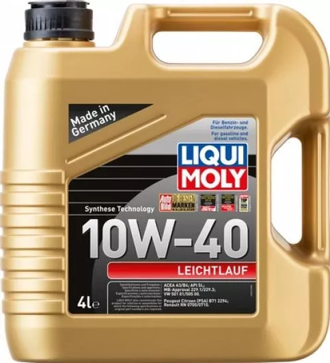 Λάδι Αυτοκινήτου Liqui Moly Leichtlauf 10W-40 4lt