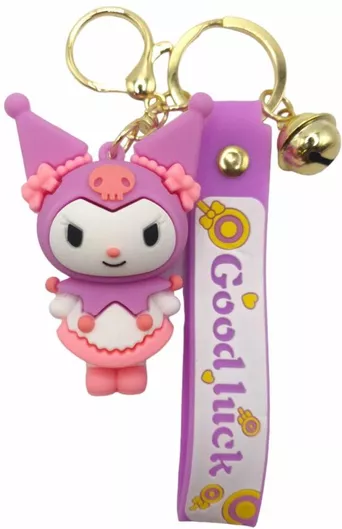 Μπρελόκ 3d Sanrio Kuromi Ροζ